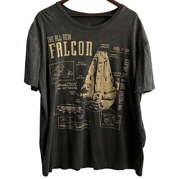Disney Star Wars The Falcon T-Shirt - Picture 1 of 7